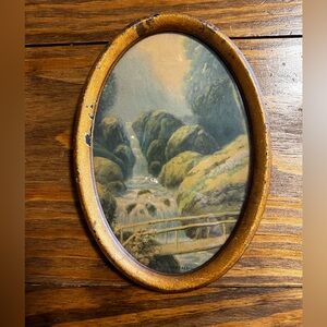 Vintage Gold Framed Landscape Art
